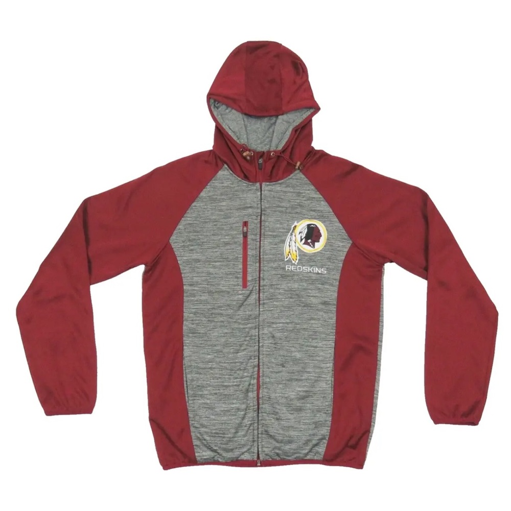 NWOT Washington Redskins NFL Team Apparel Hooded Full Zip Sweatshirt Jacket S